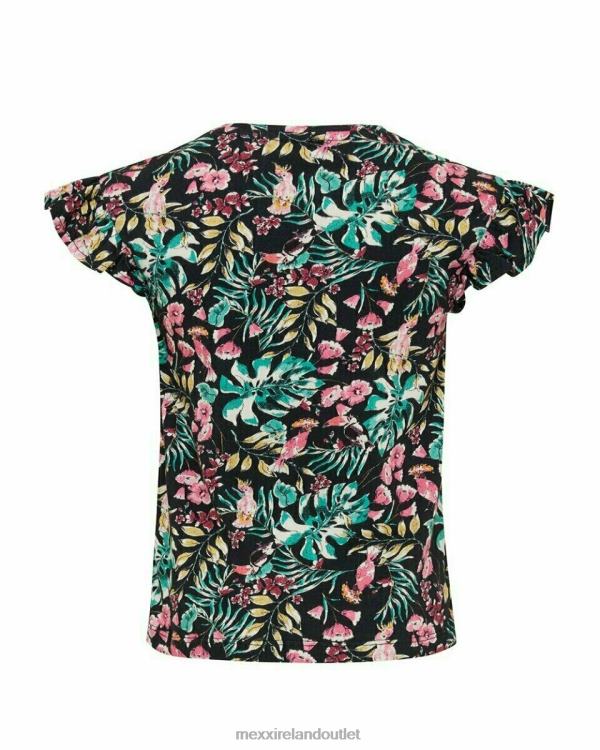 Mexx Printed ruffle top Navy Blue 0T44H869 Girls