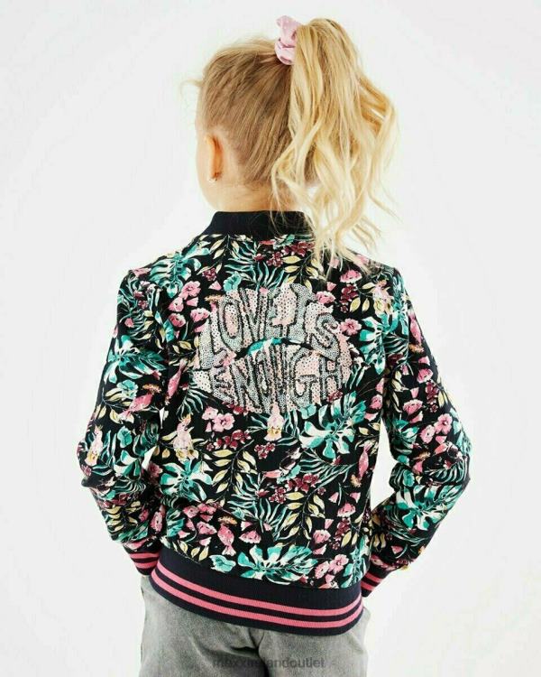 Mexx Printed zip-through bomber navy Blue 0T44H786 Girls