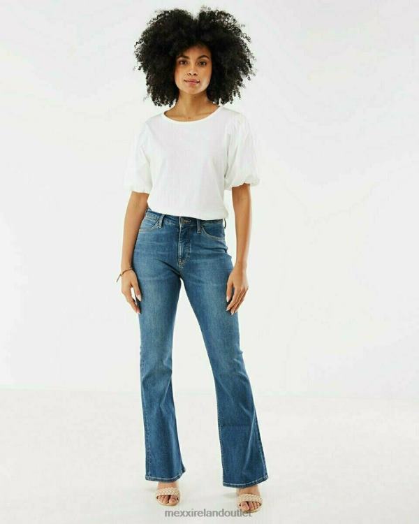 Mexx Puff Sleeve Top White 0T44H120 Women