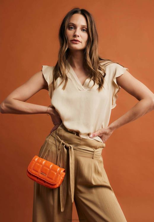 Mexx Quilted Crossbody Bag Neon Orange 0T44H416 Women