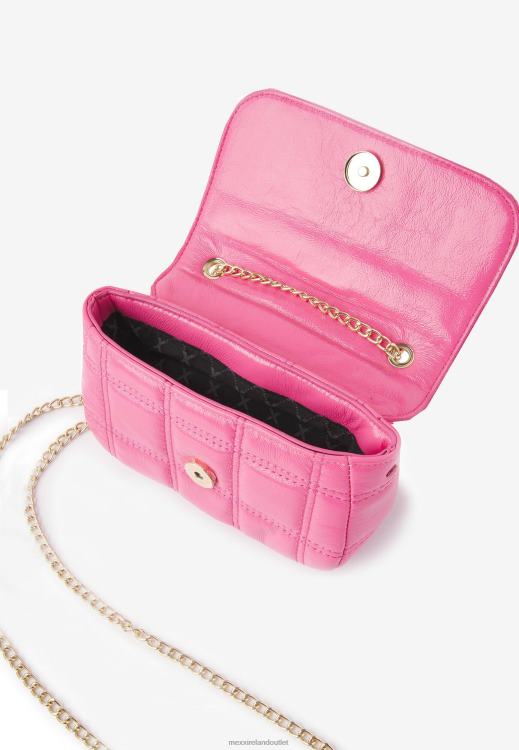 Mexx Quilted Crossbody Bag Neon Pink 0T44H414 Women