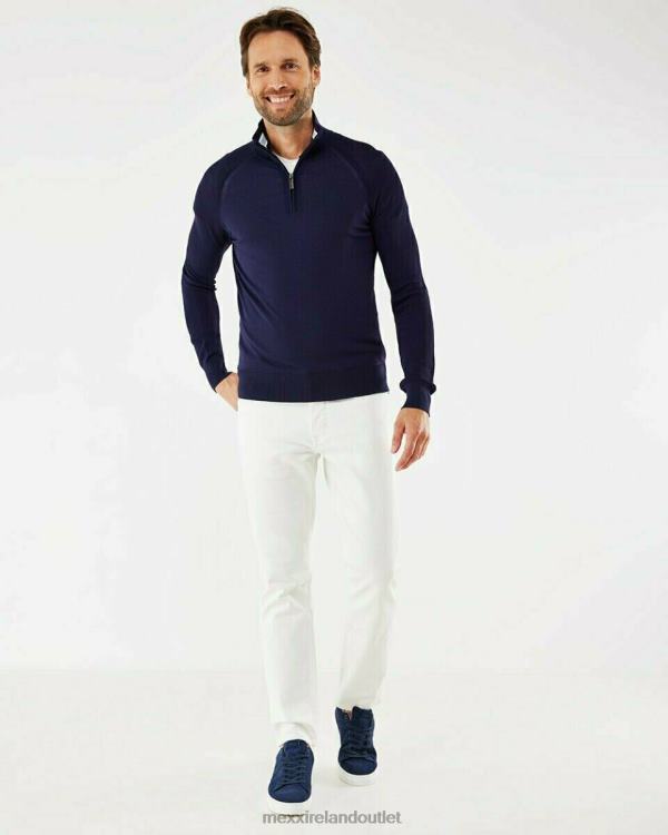 Mexx Raglan Sweater With Zipper Navy Blue 0T44H616 Men