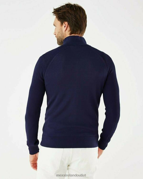 Mexx Raglan Sweater With Zipper Navy Blue 0T44H616 Men