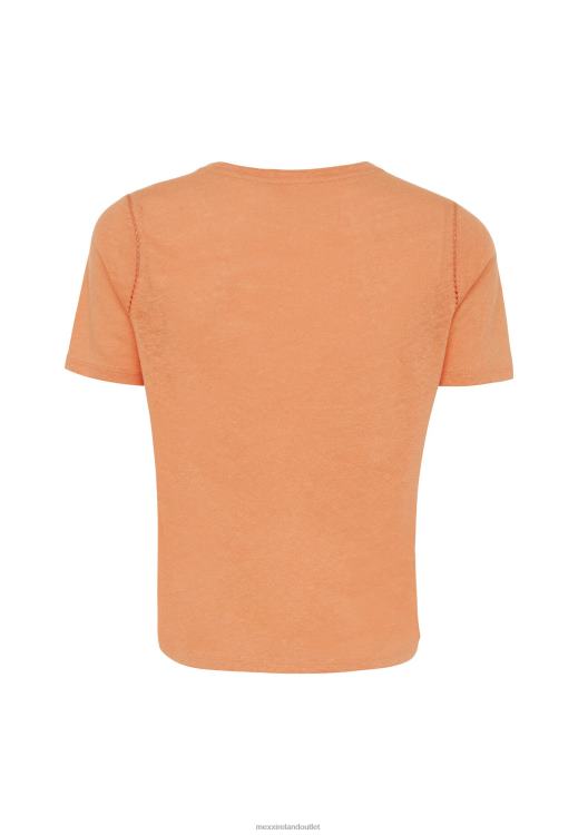 Mexx Round Neck Short Sleeve Tee Orange 0T44H81 Women