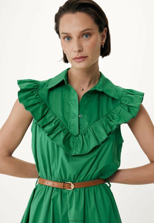 Mexx Ruffle Dress Green 0T44H58 Women