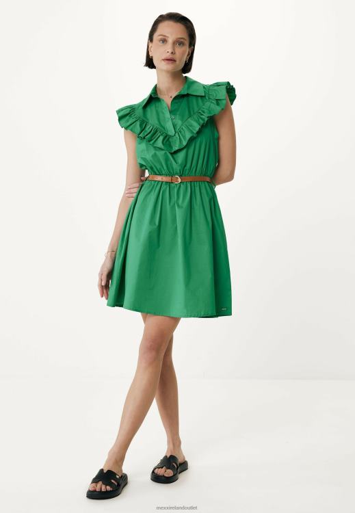 Mexx Ruffle Dress Green 0T44H58 Women