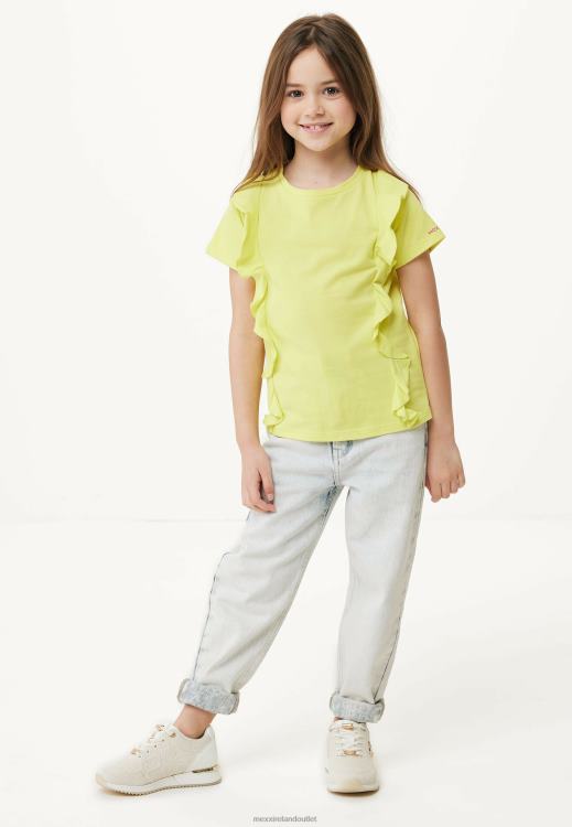 Mexx Ruffle Short Sleeve T-shirt Yellow 0T44H751 Girls