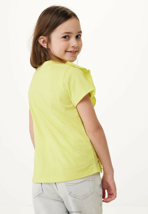 Mexx Ruffle Short Sleeve T-shirt Yellow 0T44H751 Girls