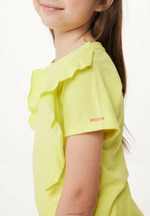Mexx Ruffle Short Sleeve T-shirt Yellow 0T44H751 Girls