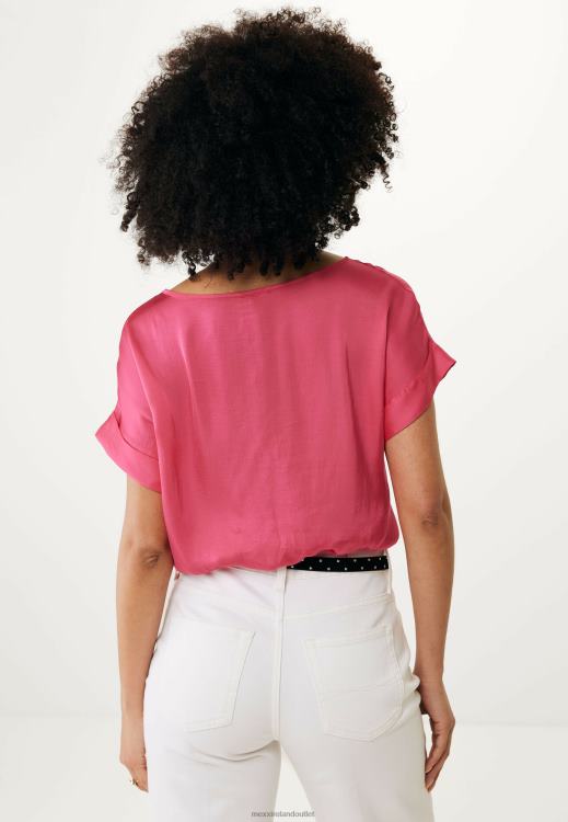 Mexx Satin Blouse Hot Pink 0T44H17 Women