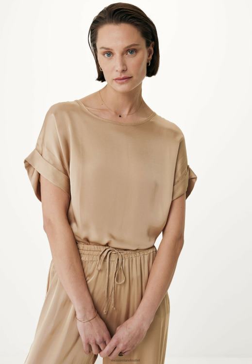 Mexx Satin Blouse Sand Beige 0T44H34 Women