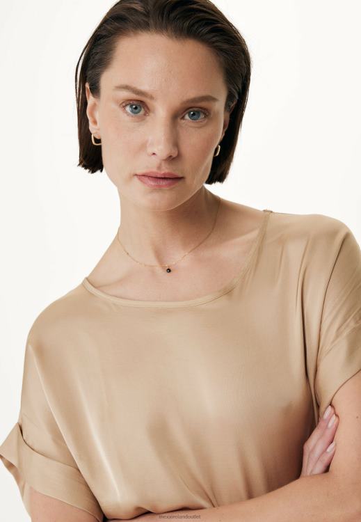 Mexx Satin Blouse Sand Beige 0T44H34 Women