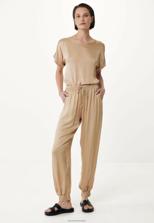 Mexx Satin Blouse Sand Beige 0T44H34 Women