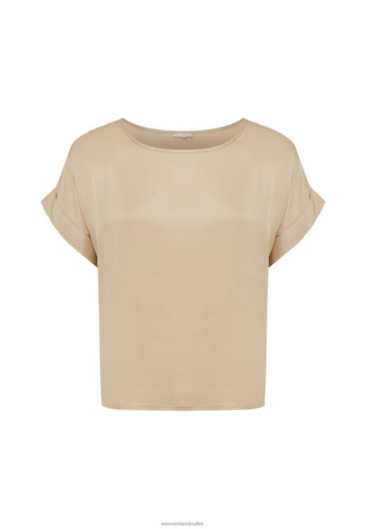 Mexx Satin Blouse Sand Beige 0T44H34 Women