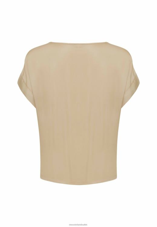 Mexx Satin Blouse Sand Beige 0T44H34 Women