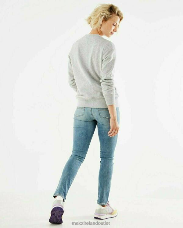 Mexx Sequins crewneck sweater grey melee Grey 0T44H412 Women