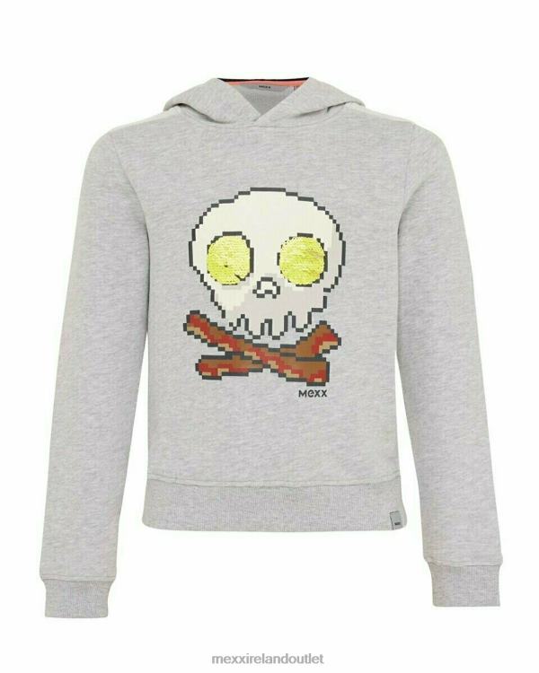 Mexx Sequins hooded sweater grey melee Grey 0T44H972 Boys