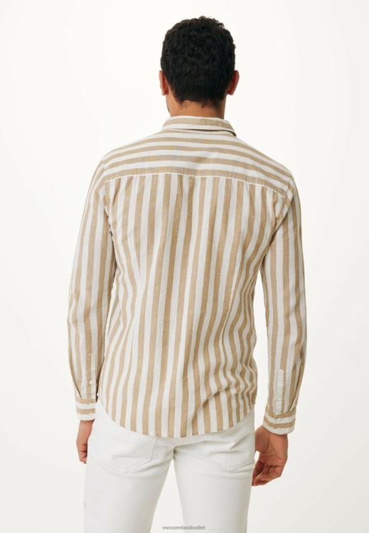 Mexx Shirt Striped Beige 0T44H470 Men
