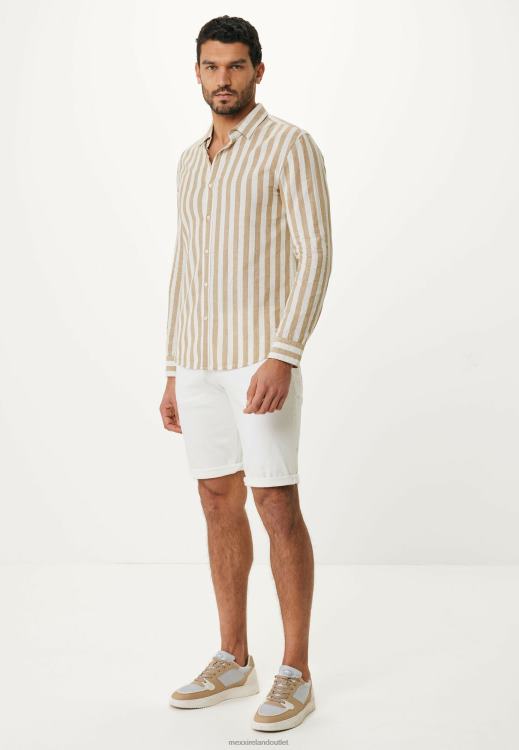 Mexx Shirt Striped Beige 0T44H470 Men