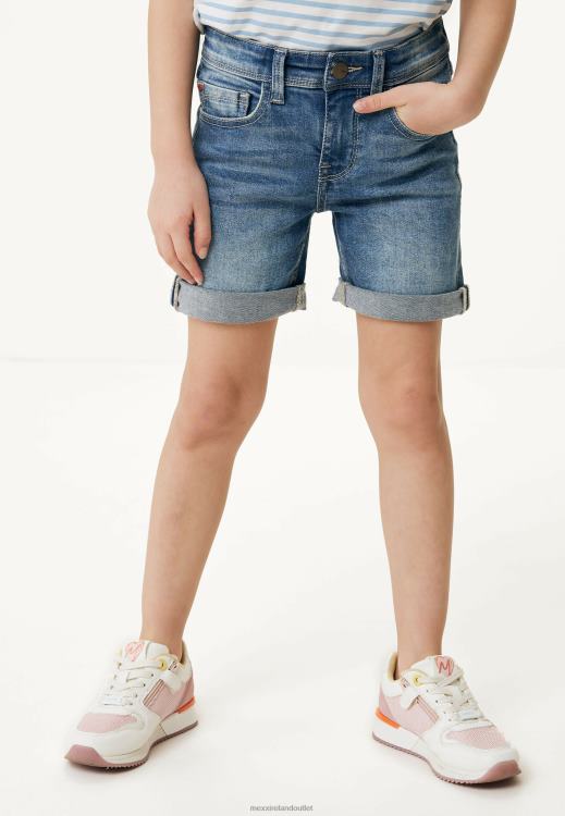 Mexx Short Mid Waist Slim Leg Short Jeans Light Vintage Blue 0T44H758 Girls