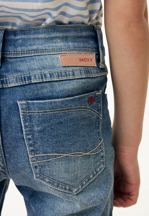 Mexx Short Mid Waist Slim Leg Short Jeans Light Vintage Blue 0T44H758 Girls