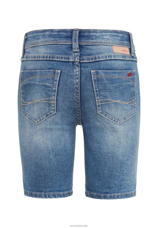 Mexx Short Mid Waist Slim Leg Short Jeans Light Vintage Blue 0T44H758 Girls