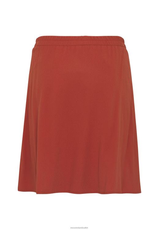 Mexx Short Skirt Pleats Brick Orange 0T44H79 Women