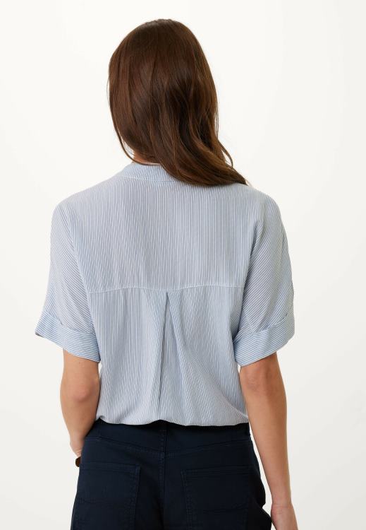 Mexx Short Sleeve Blouse Baby Blue 0T44H127 Women
