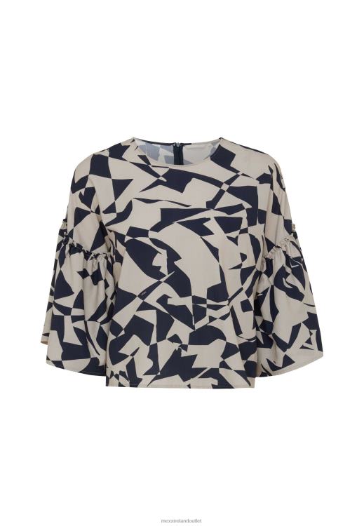 Mexx Short Sleeve Blouse Beige 0T44H55 Women