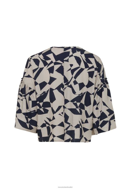 Mexx Short Sleeve Blouse Beige 0T44H55 Women