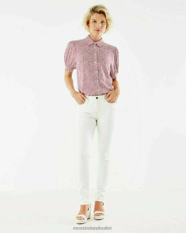 Mexx Short Sleeve Blouse Fuchsia Pink 0T44H185 Women