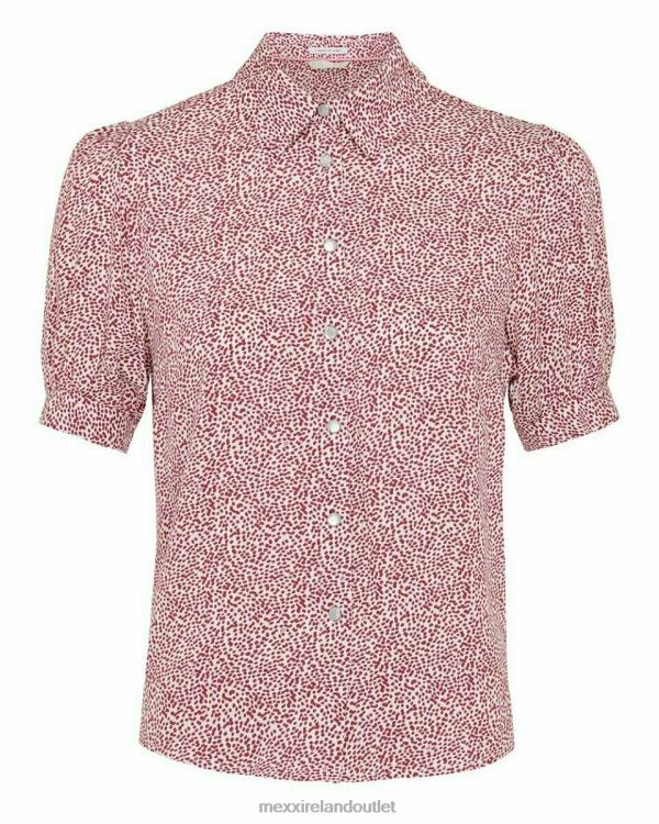 Mexx Short Sleeve Blouse Fuchsia Pink 0T44H185 Women