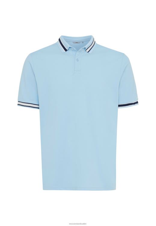 Mexx Short Sleeve Pique Polo Yarn Dye Fresh Blue 0T44H496 Men