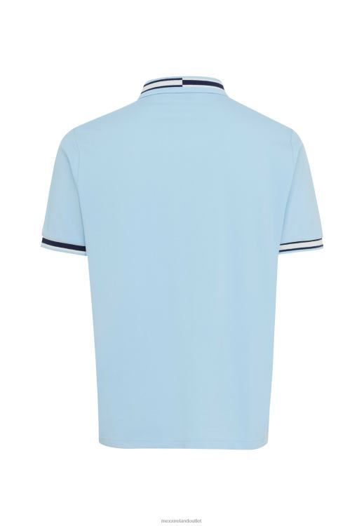 Mexx Short Sleeve Pique Polo Yarn Dye Fresh Blue 0T44H496 Men