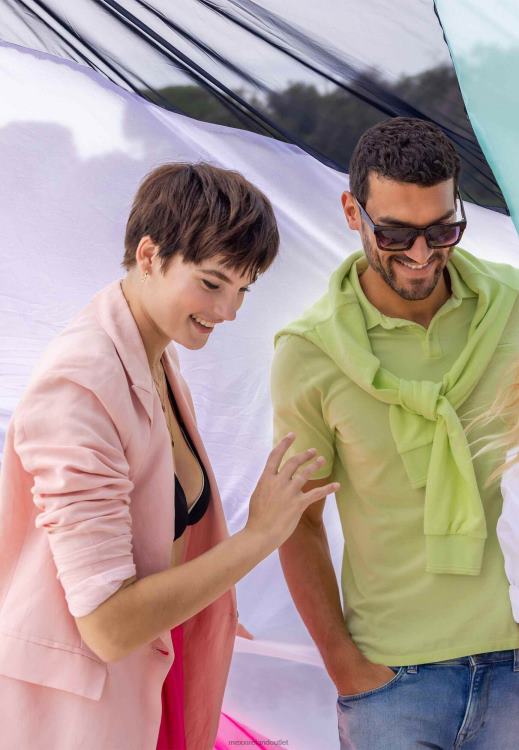 Mexx Short Sleeve Polo Lime Cotton 0T44H479 Men