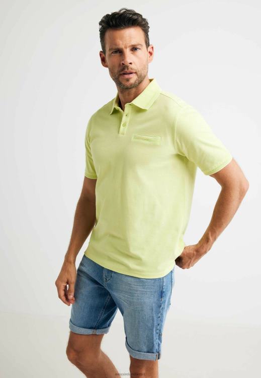 Mexx Short Sleeve Polo Lime Cotton 0T44H479 Men
