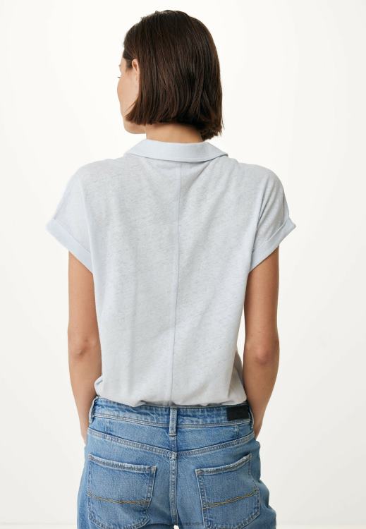 Mexx Short Sleeve Polo Tee Baby Blue 0T44H132 Women