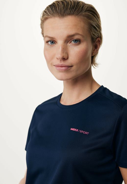 Mexx Short Sleeve Sport T-shirt Navy Blue 0T44H223 Women