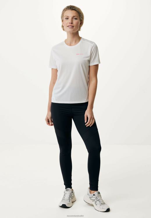 Mexx Short Sleeve Sport T-shirt Off White Beige 0T44H216 Women