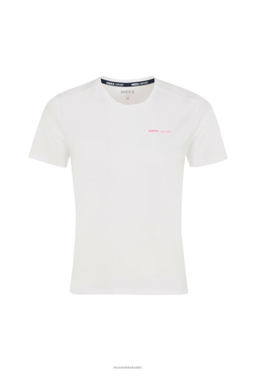 Mexx Short Sleeve Sport T-shirt Off White Beige 0T44H216 Women