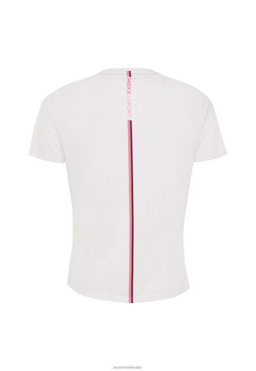 Mexx Short Sleeve Sport T-shirt Off White Beige 0T44H216 Women