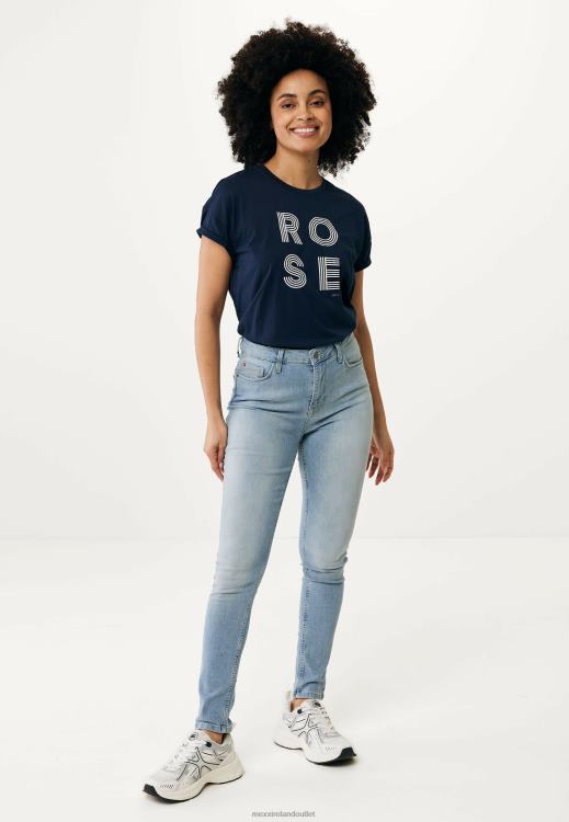 Mexx Short Sleeve T-shirt Artwork Navy Blue 0T44H80 Women