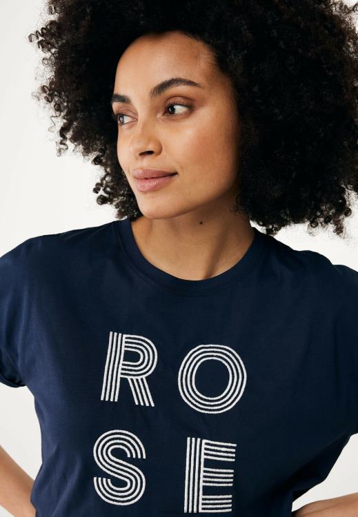 Mexx Short Sleeve T-shirt Artwork Navy Blue 0T44H80 Women