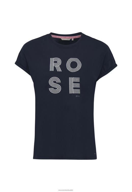 Mexx Short Sleeve T-shirt Artwork Navy Blue 0T44H80 Women