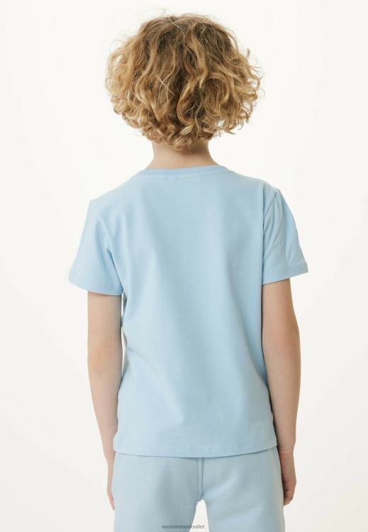 Mexx Short Sleeve T-shirt Rubber Print Light Blue 0T44H887 Boys