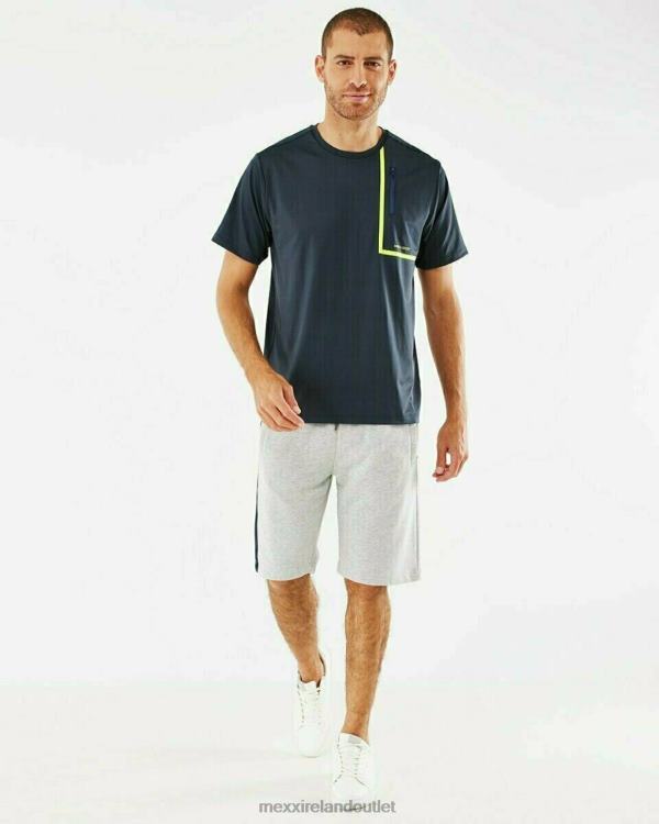 Mexx Short Sleeve t-shirt with pocket Navy Blue 0T44H723 Men