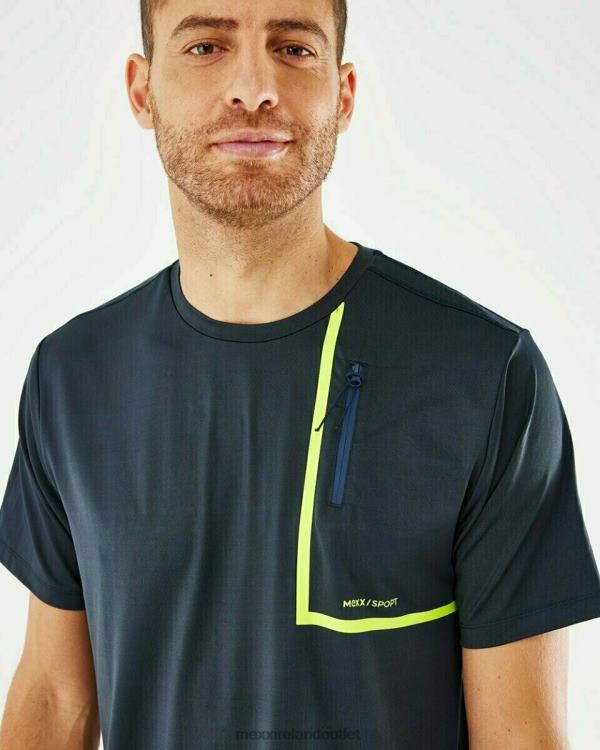 Mexx Short Sleeve t-shirt with pocket Navy Blue 0T44H723 Men