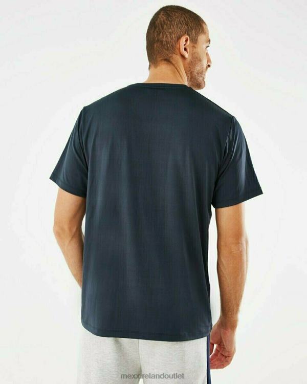 Mexx Short Sleeve t-shirt with pocket Navy Blue 0T44H723 Men