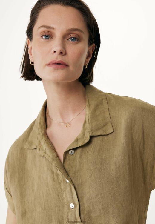 Mexx Short sleeve blouse Sand Brown 0T44H32 Women