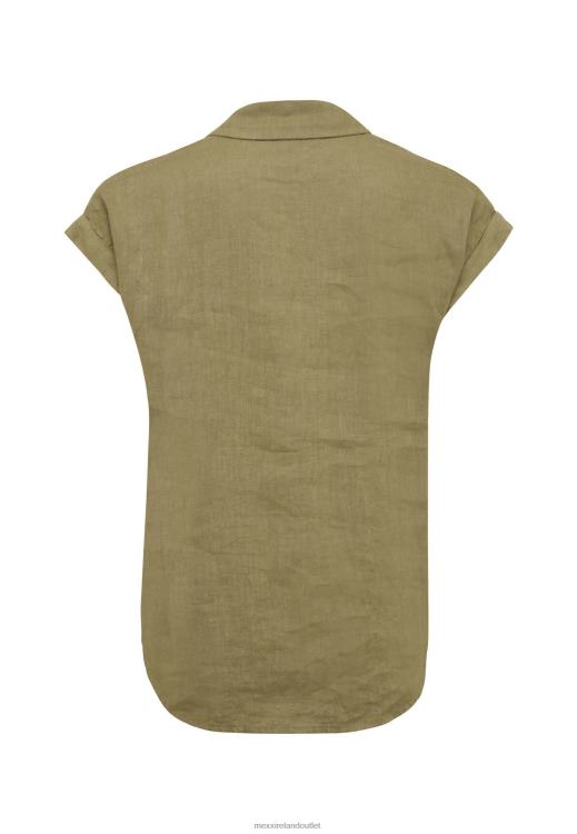 Mexx Short sleeve blouse Sand Brown 0T44H32 Women